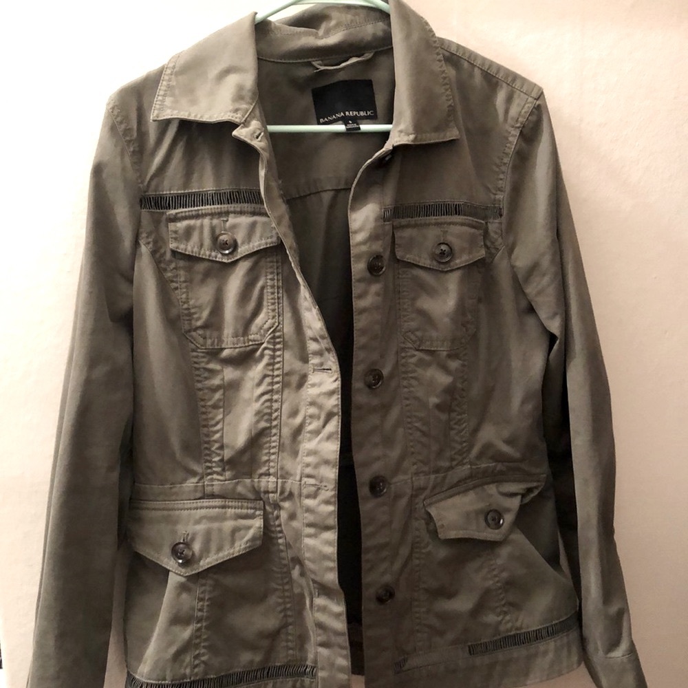 Army green fall jacket